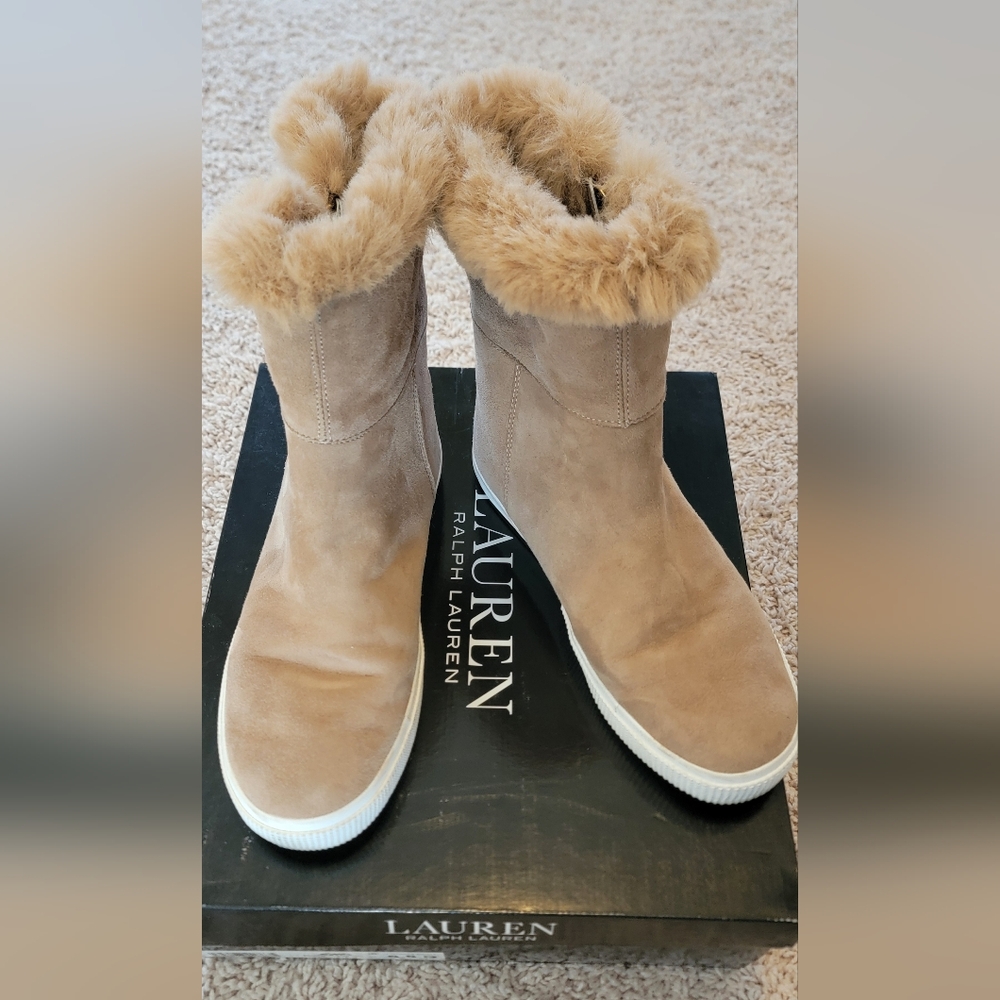 Ralph Lauren Faux Fur Boots Jadelyn